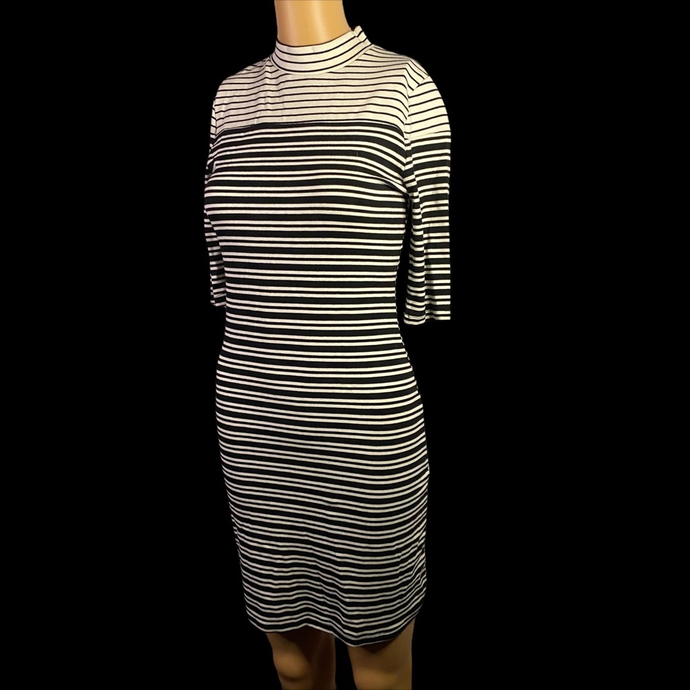 Striped Bodycon Midi